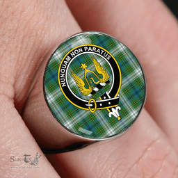 Scottish Johnstone Dress (Johnson Dress) Ancient Clan Tartan Ring - Crest Classic Scottish Plaid Tartan Plaid