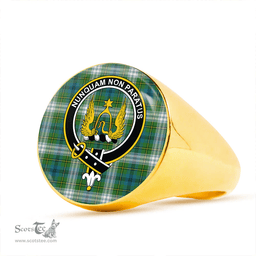 Scottish Johnstone Dress (Johnson Dress) Ancient Clan Tartan Ring - Crest Classic Scottish Plaid Tartan Plaid