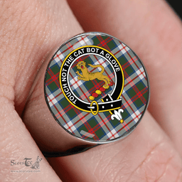 Scottish MacKintosh Dress Modern Clan Tartan Ring - Crest Classic Scottish Plaid Tartan Plaid