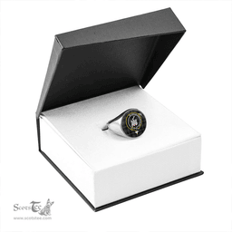 Scottish MacKean Hunting Modern Clan Tartan Ring - Crest Classic Scottish Plaid Tartan Plaid