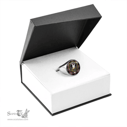 Scottish Lindsay Hunting Ancient Clan Tartan Ring - Crest Classic Scottish Plaid Tartan Plaid