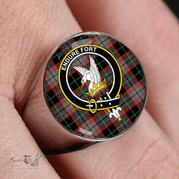 Scottish Lindsay Hunting Ancient Clan Tartan Ring - Crest Classic Scottish Plaid Tartan Plaid