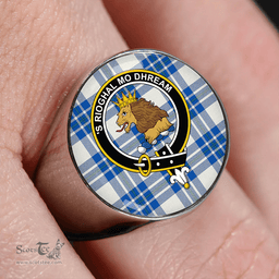 Scottish MacGregor Dress Royal (Gregor Dress Royal) Clan Tartan Ring - Crest Classic Scottish Plaid Tartan Plaid