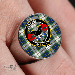 Scottish MacLeod Dress Special Modern Clan Tartan Ring - Crest Classic Scottish Plaid Tartan Plaid