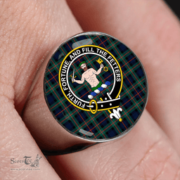 Scottish Murray of Atholl variation (Murray of Atholl; variation) Modern Clan Tartan Ring - Crest Classic Scottish Plaid Tartan Plaid