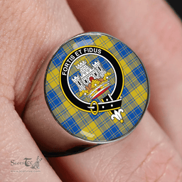 Scottish MacLachlan Chief's Dress; Blue Modern Clan Tartan Ring - Crest Classic Scottish Plaid Tartan Plaid