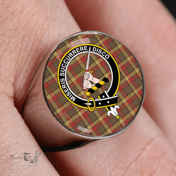 Scottish MacMillan Ancient (Clans Originaux) Weathered Clan Tartan Ring - Crest Classic Scottish Plaid Tartan Plaid