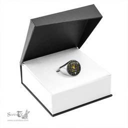Scottish Newlands (Walker Newlands) Ancient Clan Tartan Ring - Crest Classic Scottish Plaid Tartan Plaid
