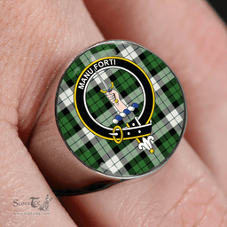 Scottish MacKay Dress Ancient Clan Tartan Ring - Crest Classic Scottish Plaid Tartan Plaid