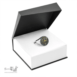 Scottish Paisley Drennan (Drennan Drennan) Ancient Clan Tartan Ring - Crest Classic Scottish Plaid Tartan Plaid