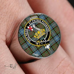 Scottish Paisley Drennan (Drennan Drennan) Ancient Clan Tartan Ring - Crest Classic Scottish Plaid Tartan Plaid