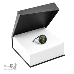 Scottish Johnstone Clans Originaux (Johnson Clans Originaux) Modern Clan Tartan Ring - Crest Classic Scottish Plaid Tartan Plaid