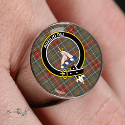 Scottish Muirhead Hunting Modern Clan Tartan Ring - Crest Classic Scottish Plaid Tartan Plaid