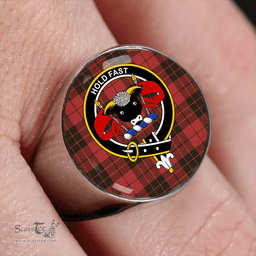 Scottish MacLeod of Raasay Weathered Clan Tartan Ring - Crest Classic Scottish Plaid Tartan Plaid