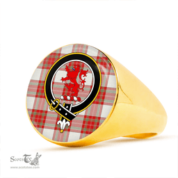 Scottish MacBrair Dress #2 Modern Clan Tartan Ring - Crest Classic Scottish Plaid Tartan Plaid