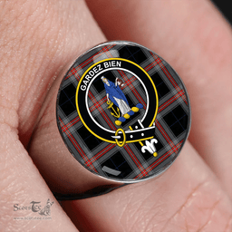 Scottish Montgomery Colin Modern Clan Tartan Ring - Crest Classic Scottish Plaid Tartan Plaid