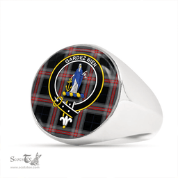 Scottish Montgomery Colin Modern Clan Tartan Ring - Crest Classic Scottish Plaid Tartan Plaid