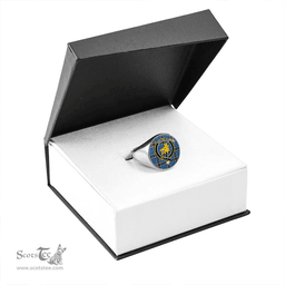 Scottish MacTavish Dress Modern Clan Tartan Ring - Crest Classic Scottish Plaid Tartan Plaid
