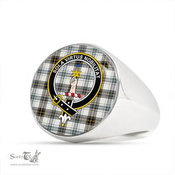 Scottish Henderson Dress #3 (MacKendrick Dress #3) Weathered Clan Tartan Ring - Crest Classic Scottish Plaid Tartan Plaid