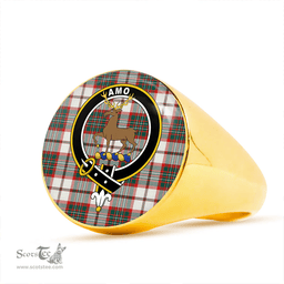 Scottish Scott Dress Modern Clan Tartan Ring - Crest Classic Scottish Plaid Tartan Plaid