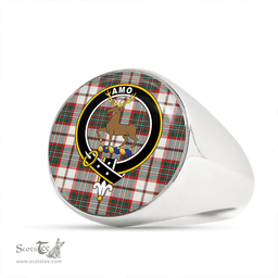 Scottish Scott Dress Modern Clan Tartan Ring - Crest Classic Scottish Plaid Tartan Plaid