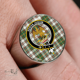Scottish Hay Dress Ancient Clan Tartan Ring - Crest Classic Scottish Plaid Tartan Plaid