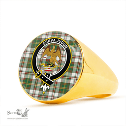 Scottish Hay Dress Ancient Clan Tartan Ring - Crest Classic Scottish Plaid Tartan Plaid