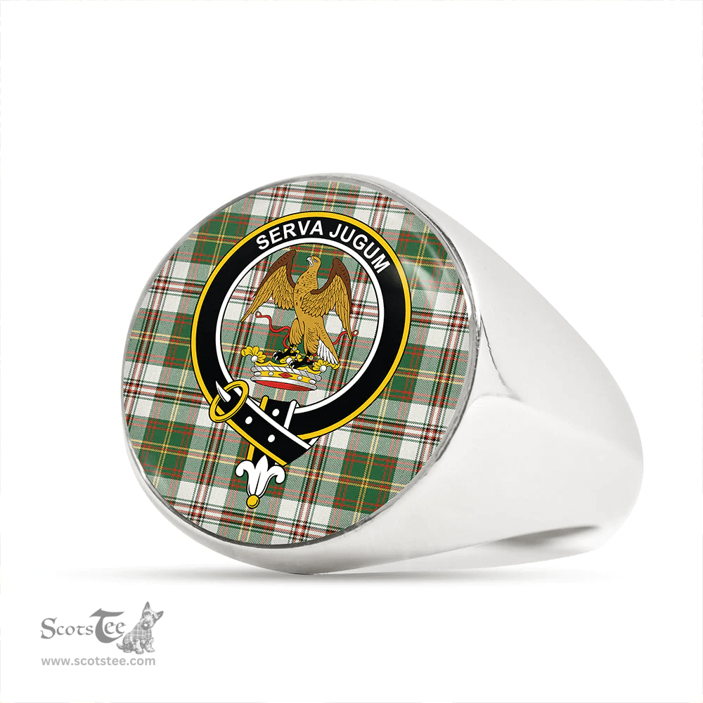Scottish Hay Dress Ancient Clan Tartan Ring - Crest Classic Scottish Plaid Tartan Plaid