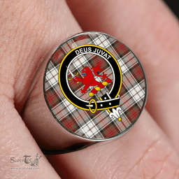 Scottish MacDuff Dress Weathered Clan Tartan Ring - Crest Classic Scottish Plaid Tartan Plaid