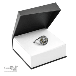 Scottish Kennedy Dress Ancient Clan Tartan Ring - Crest Classic Scottish Plaid Tartan Plaid