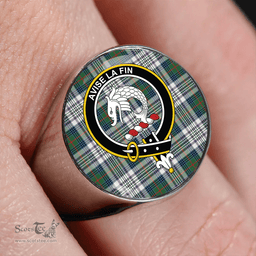 Scottish Kennedy Dress Ancient Clan Tartan Ring - Crest Classic Scottish Plaid Tartan Plaid