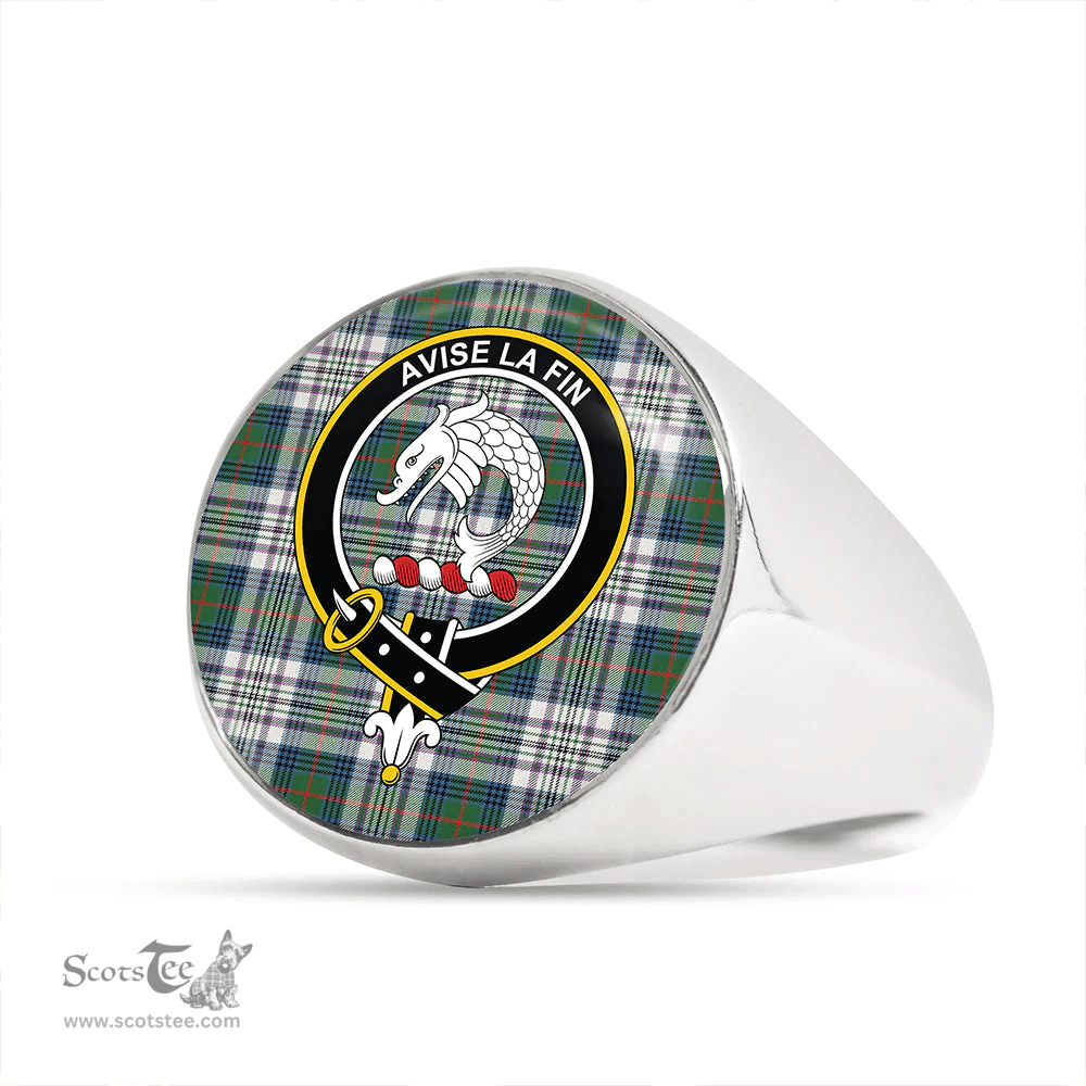 Scottish Kennedy Dress Ancient Clan Tartan Ring - Crest Classic Scottish Plaid Tartan Plaid