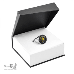 Scottish MacIver of Strome Modern Clan Tartan Ring - Crest Classic Scottish Plaid Tartan Plaid
