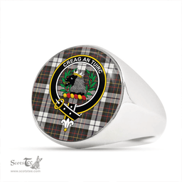Scottish MacLaren Dress #2 Weathered Clan Tartan Ring - Crest Classic Scottish Plaid Tartan Plaid