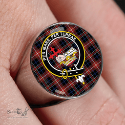 Scottish MacDonald Sir John A (Donald Sir John A) Modern Clan Tartan Ring - Crest Classic Scottish Plaid Tartan Plaid