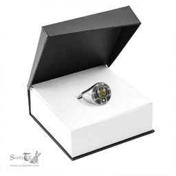 Scottish MacKenzie Dress Modern Clan Tartan Ring - Crest Classic Scottish Plaid Tartan Plaid