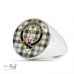 Scottish Henderson Dress #2 Weathered Clan Tartan Ring - Crest Classic Scottish Plaid Tartan Plaid