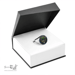 Scottish Mowat (Clans Originaux) Modern Clan Tartan Ring - Crest Classic Scottish Plaid Tartan Plaid