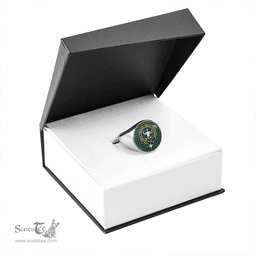 Scottish Murray of Atholl variation (Murray of Atholl; variation) Ancient Clan Tartan Ring - Crest Classic Scottish Plaid Tartan Plaid