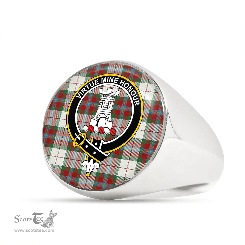Scottish MacLean Dress (Lumsden) Modern Clan Tartan Ring - Crest Classic Scottish Plaid Tartan Plaid