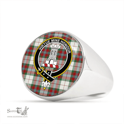Scottish MacLean Dress (Lumsden) Modern Clan Tartan Ring - Crest Classic Scottish Plaid Tartan Plaid