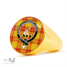 Scottish MacMillan Dress Modern Clan Tartan Ring - Crest Classic Scottish Plaid Tartan Plaid