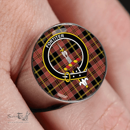 Scottish MacAlister of Skye Ancient Clan Tartan Ring - Crest Classic Scottish Plaid Tartan Plaid