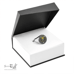 Scottish Little Arisaid Ancient Clan Tartan Ring - Crest Classic Scottish Plaid Tartan Plaid