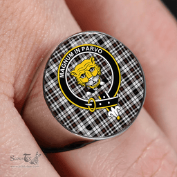 Scottish Little Arisaid Modern Clan Tartan Ring - Crest Classic Scottish Plaid Tartan Plaid