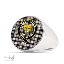 Scottish Little Arisaid Modern Clan Tartan Ring - Crest Classic Scottish Plaid Tartan Plaid