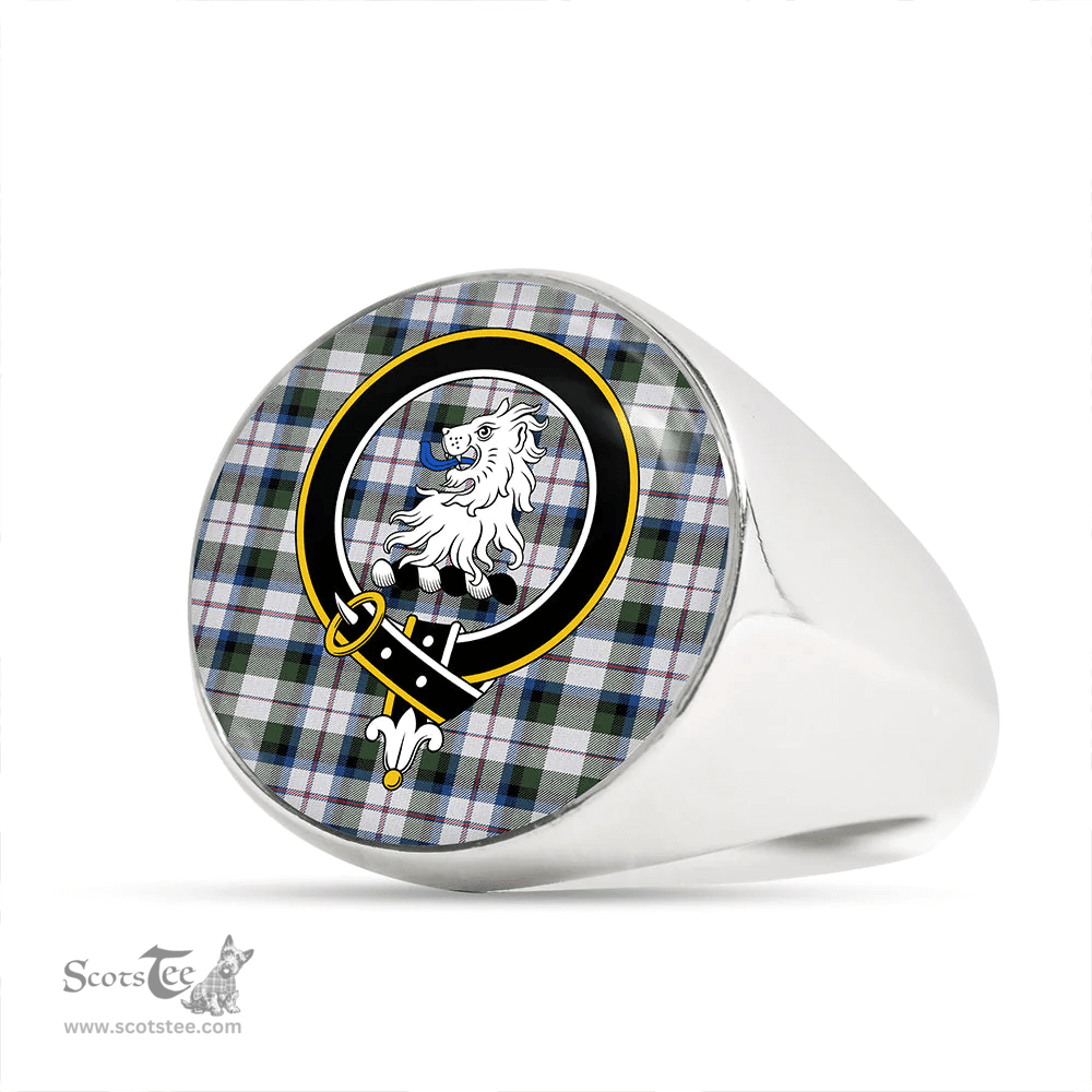 Scottish MacNaughton Dress Modern Clan Tartan Ring - Crest Classic Scottish Plaid Tartan Plaid