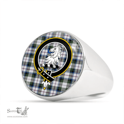 Scottish MacNaughton Dress Modern Clan Tartan Ring - Crest Classic Scottish Plaid Tartan Plaid