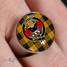 Scottish MacLeod of Lewis Ancient Clan Tartan Ring - Crest Classic Scottish Plaid Tartan Plaid