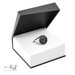 Scottish Ogilvie Hunting Modern Clan Tartan Ring - Crest Classic Scottish Plaid Tartan Plaid